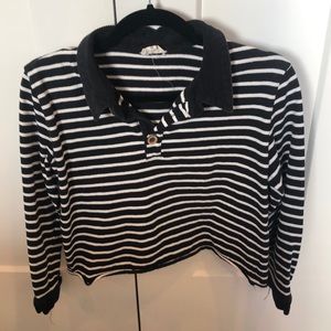 POL long sleeve cropped shirt